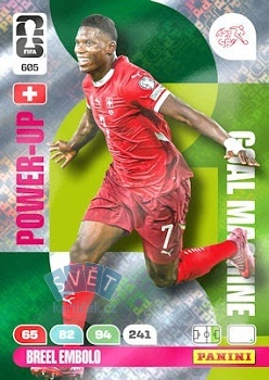 Breel Embolo Switzerland Panini FIFA World Cup 2026 Adrenalyn XL Goal Machines #605